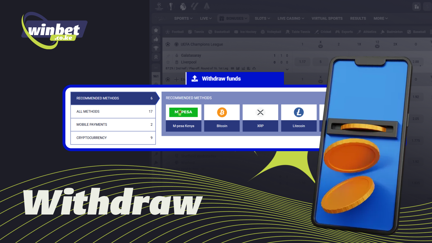 At Paripesa Kenya, players can withdraw funds via M-Pesa, bank transfers, e-wallets, or cryptocurrencies