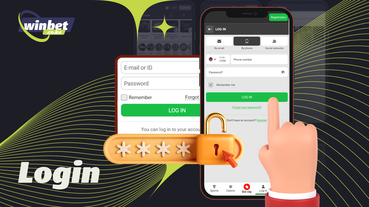 Users in Kenya can quickly and securely log in to the 888starz app by entering their account details