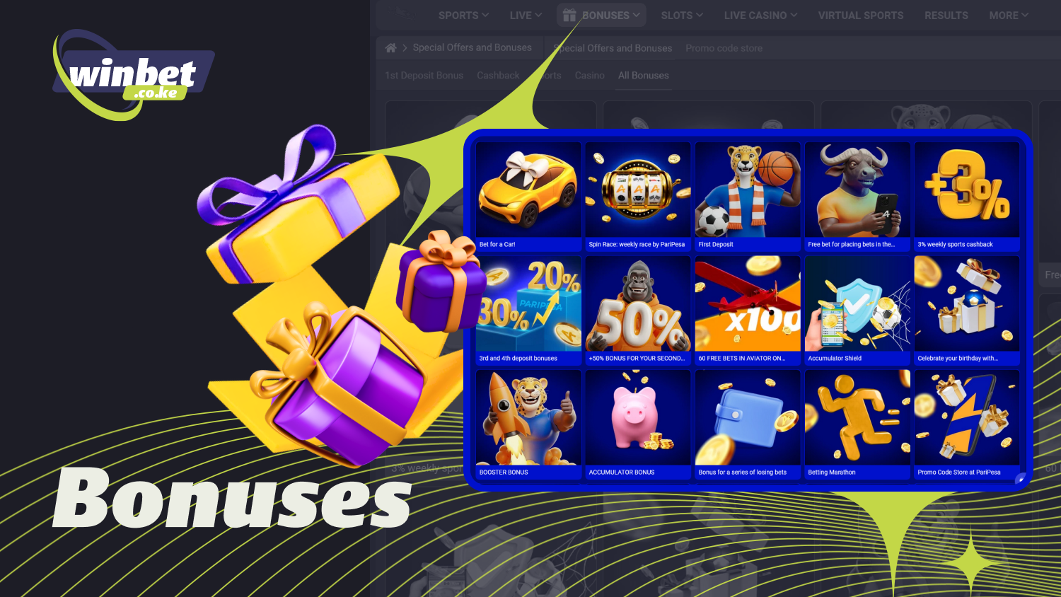 Paripesa Kenya regularly holds promotions and tournaments, offering bonuses to players