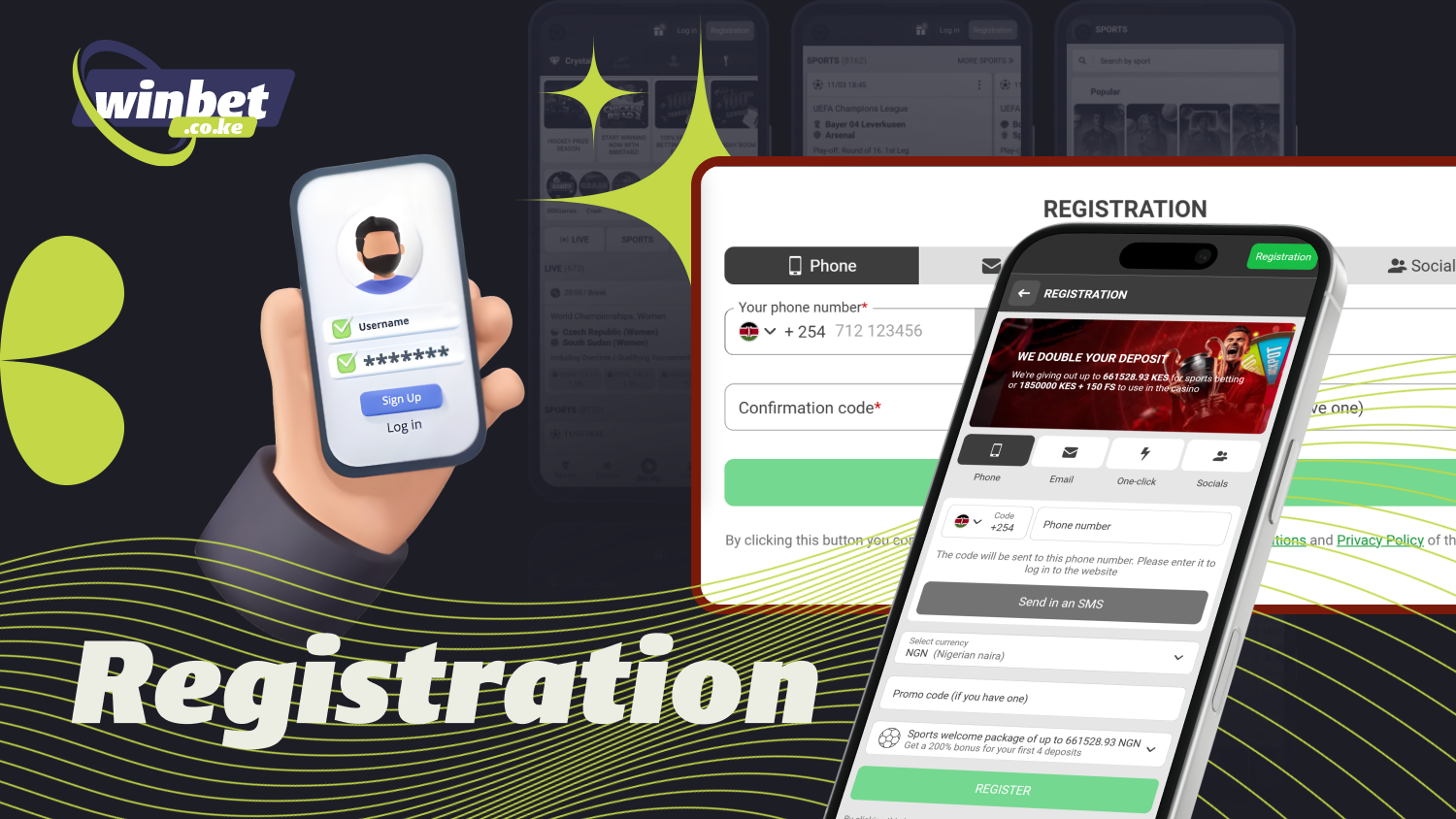 The 888starz app in Kenya allows you to create an account by filling out a short registration form