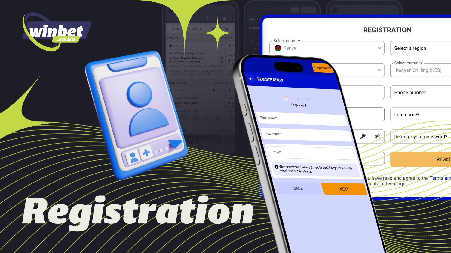 After installing the Paripesa app on their smartphone, Kenyan users can quickly register by entering their phone number, personal details, and password