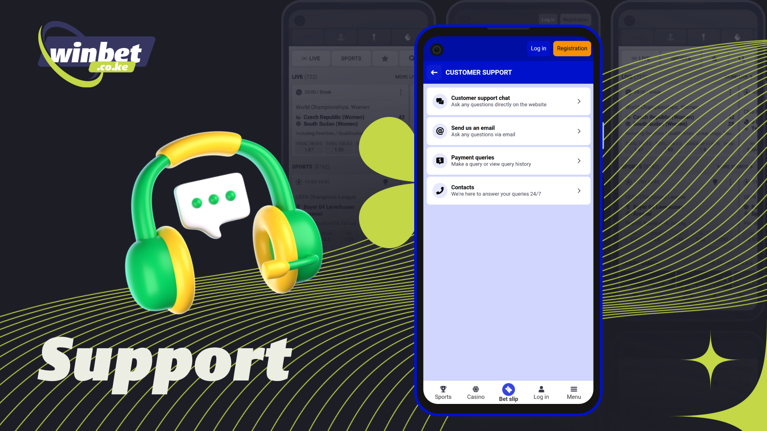 In the Paripesa app, Kenyan users can contact customer support 24/7