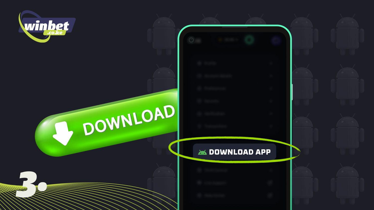 Select the Android option to download the Thrill app