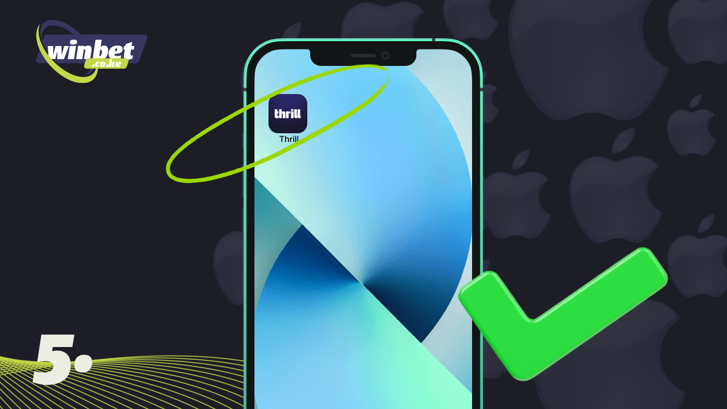 Find the Thrill app on your home screen and launch it to start placing bets