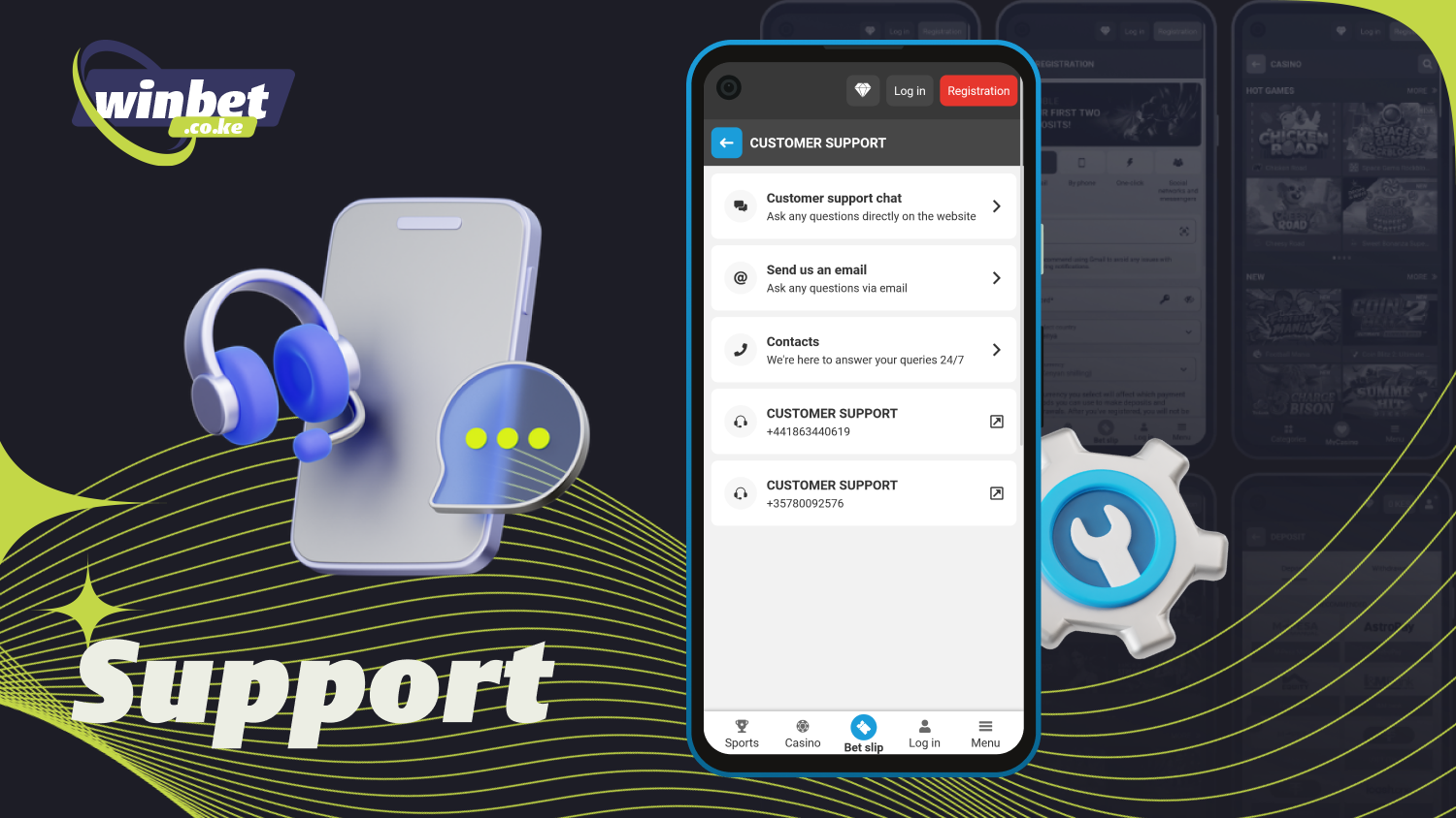 Megapari app users can contact support 24/7 via online chat, email, or phone